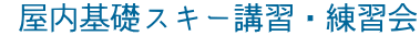  屋内基礎スキー講習・練習会